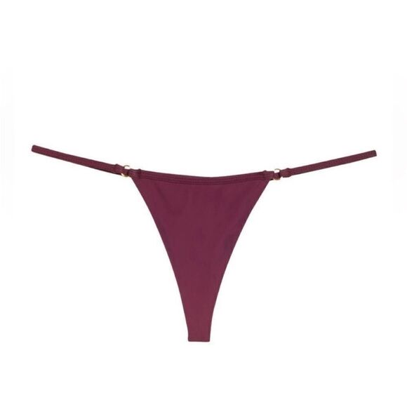 HOUSE OF CB NWT Thong Bikini Bottoms in Prune Size Large - Picture 5 of 10